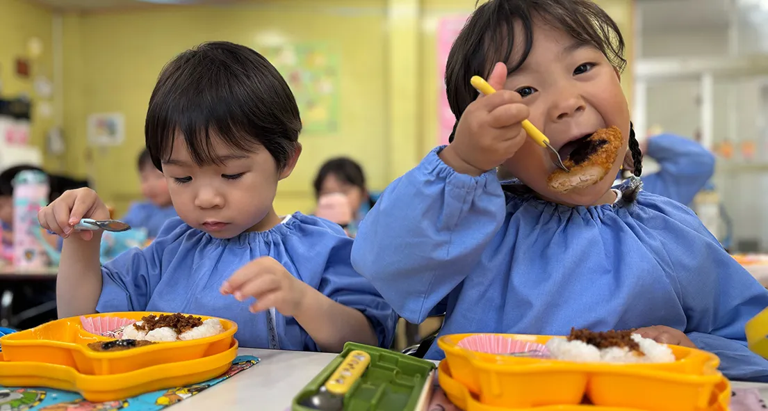 福岡市東区の幼稚園ツルタみとま幼稚園のこだわりの給食