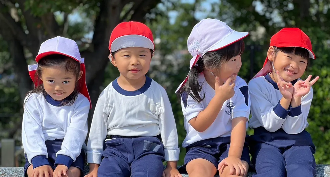 福岡市東区の幼稚園ツルタみとま幼稚園の園外保育