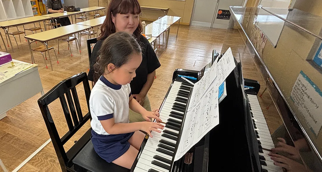 福岡市東区の幼稚園ツルタみとま幼稚園のピアノコース