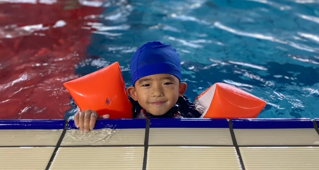 福岡市東区の幼稚園ツルタみとま幼稚園のスイミングコース